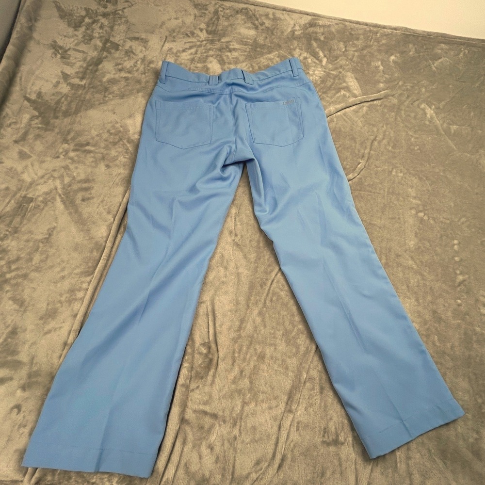 IZOD Golf Pants Men's 32x29 Blue Performance Stretch Slim Fit Flat Front